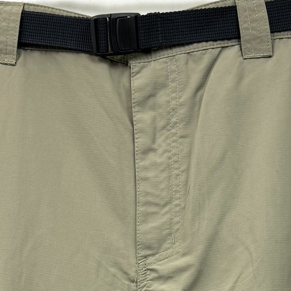 Columbia Sportswear Lightweight Nylon Belted Sport Shorts Men 42 Beige - Picture 4 of 11